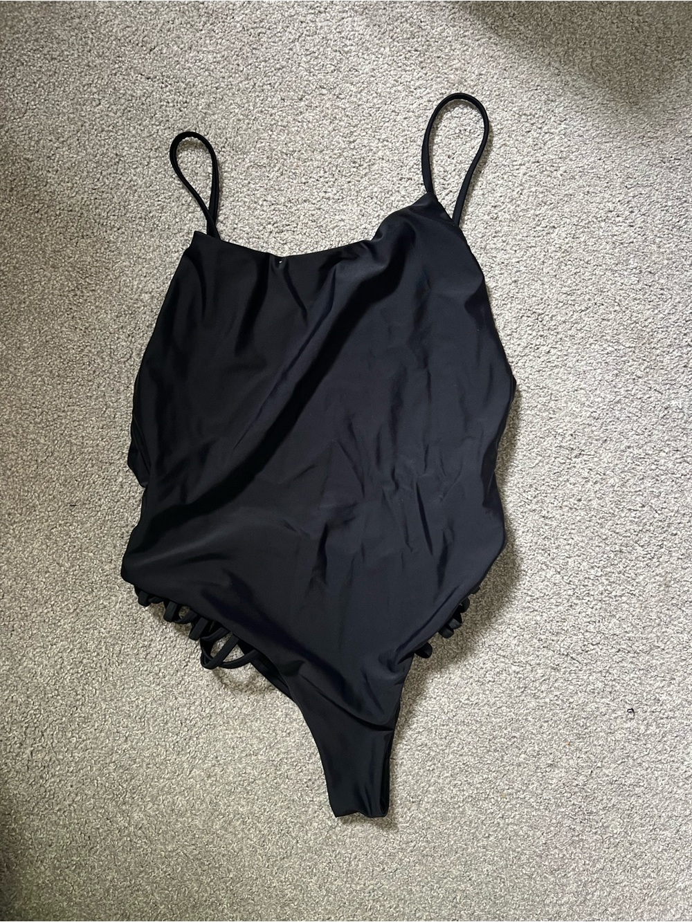 Beach Riot black one piece